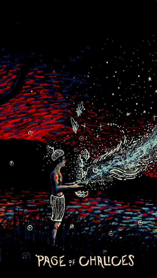 Sota de Copas — Prisma Visions Tarot