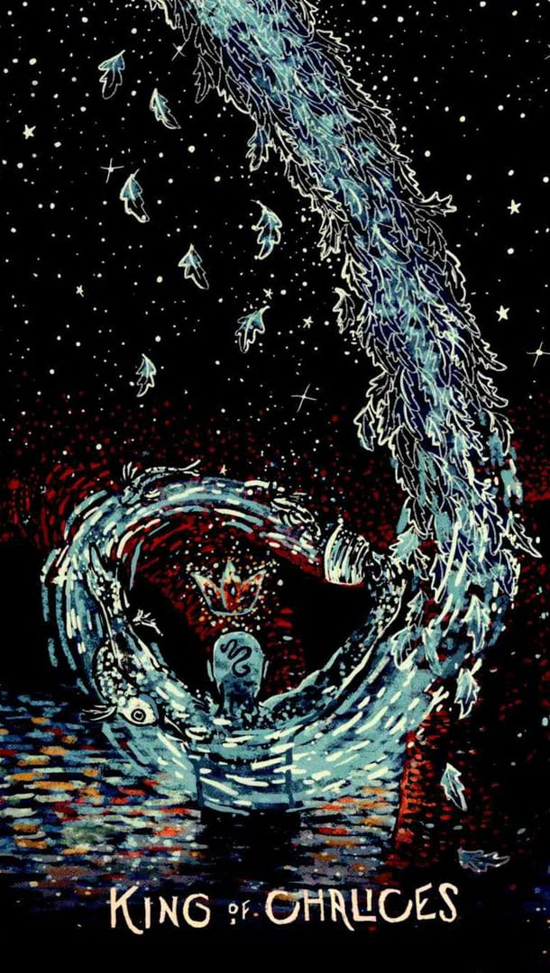 King of Cups — Prisma Visions Tarot