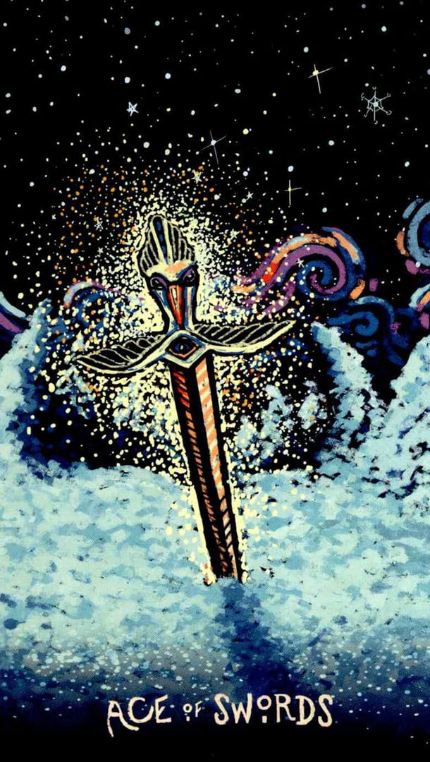 Ace of Swords — Prisma Visions Tarot