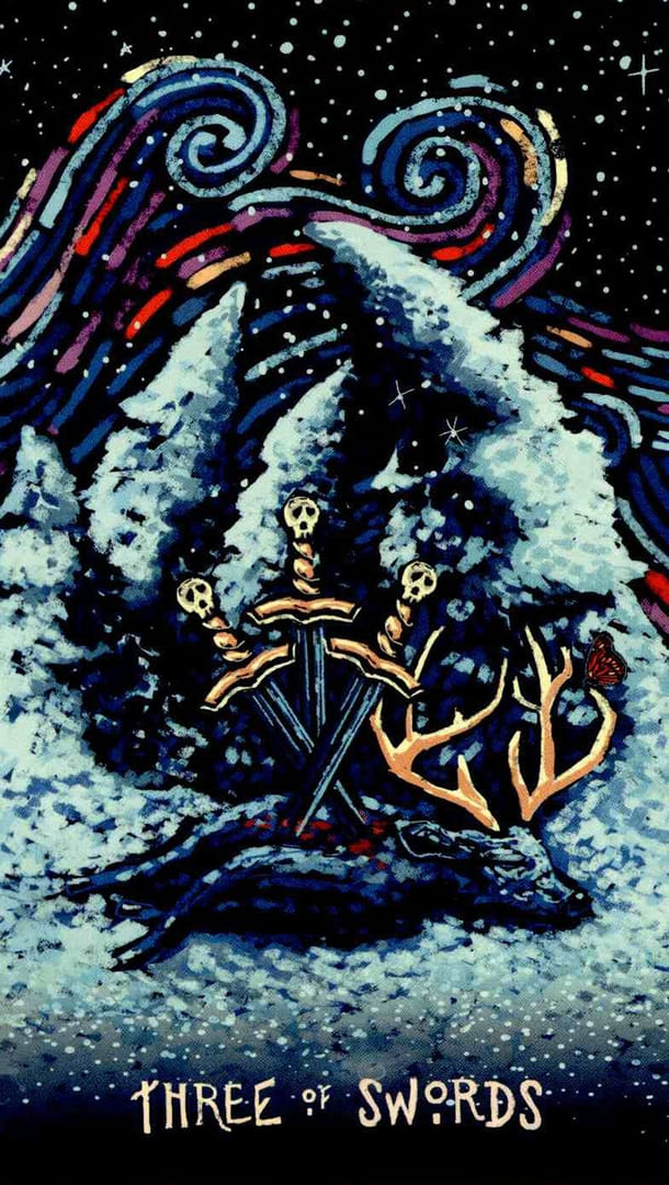 Three of Swords — Prisma Visions Tarot