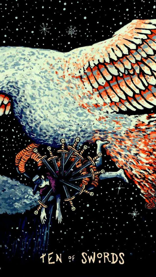 Ten of Swords — Prisma Visions Tarot