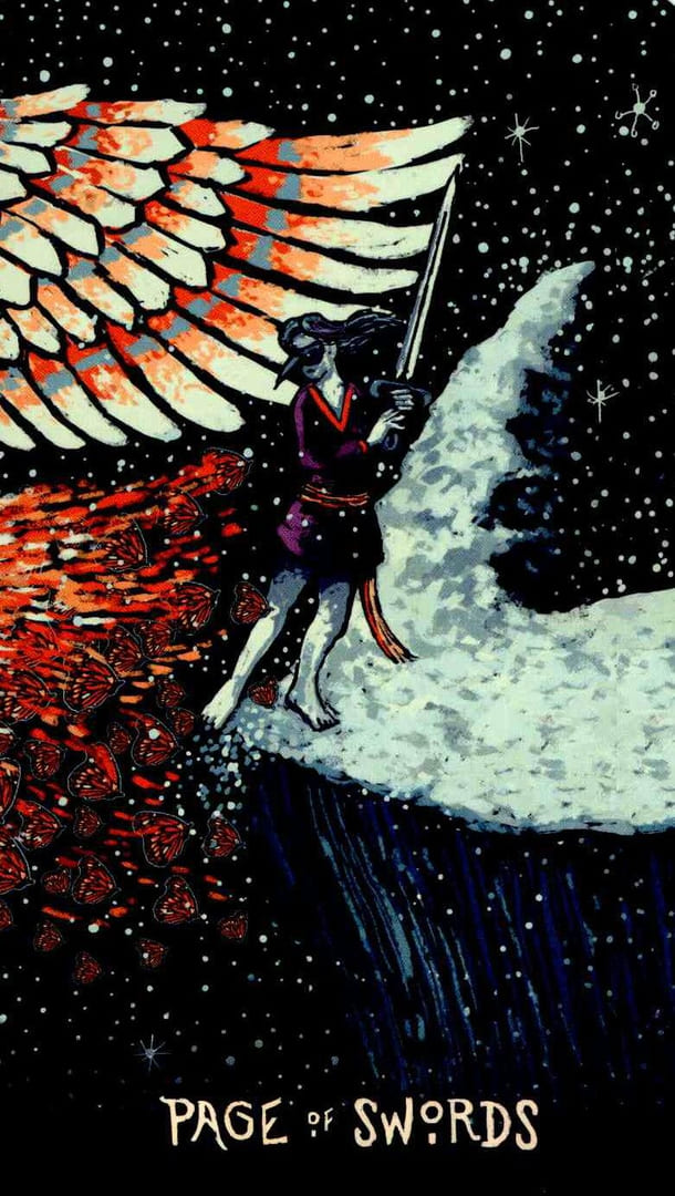 Sota de Espadas — Prisma Visions Tarot