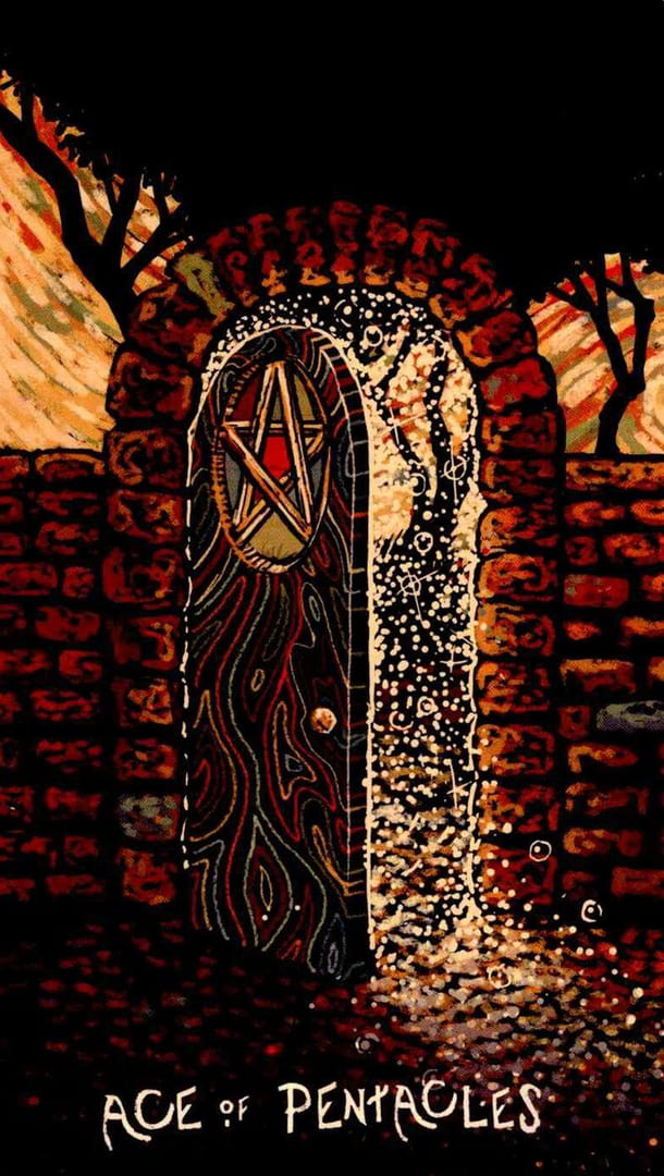 As de Oros — Prisma Visions Tarot