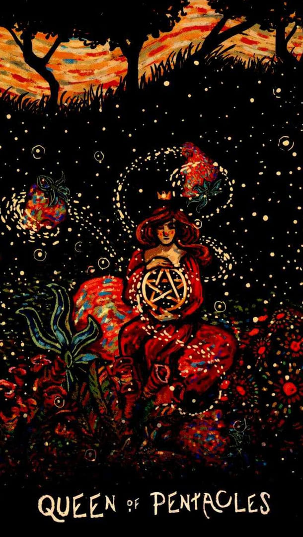 Queen of Pentacles — Prisma Visions Tarot
