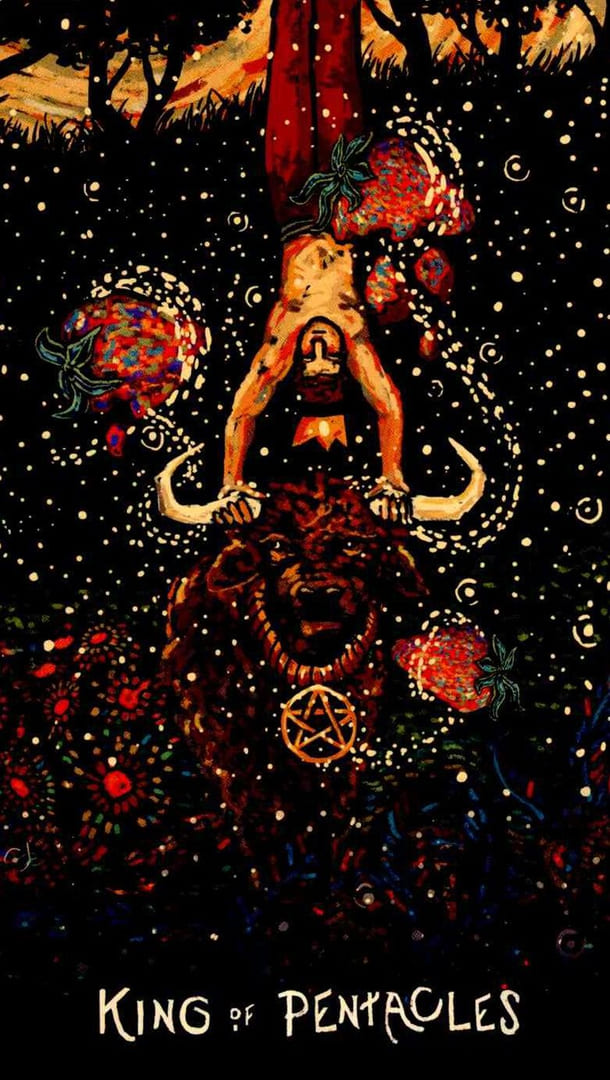 King of Pentacles — Prisma Visions Tarot