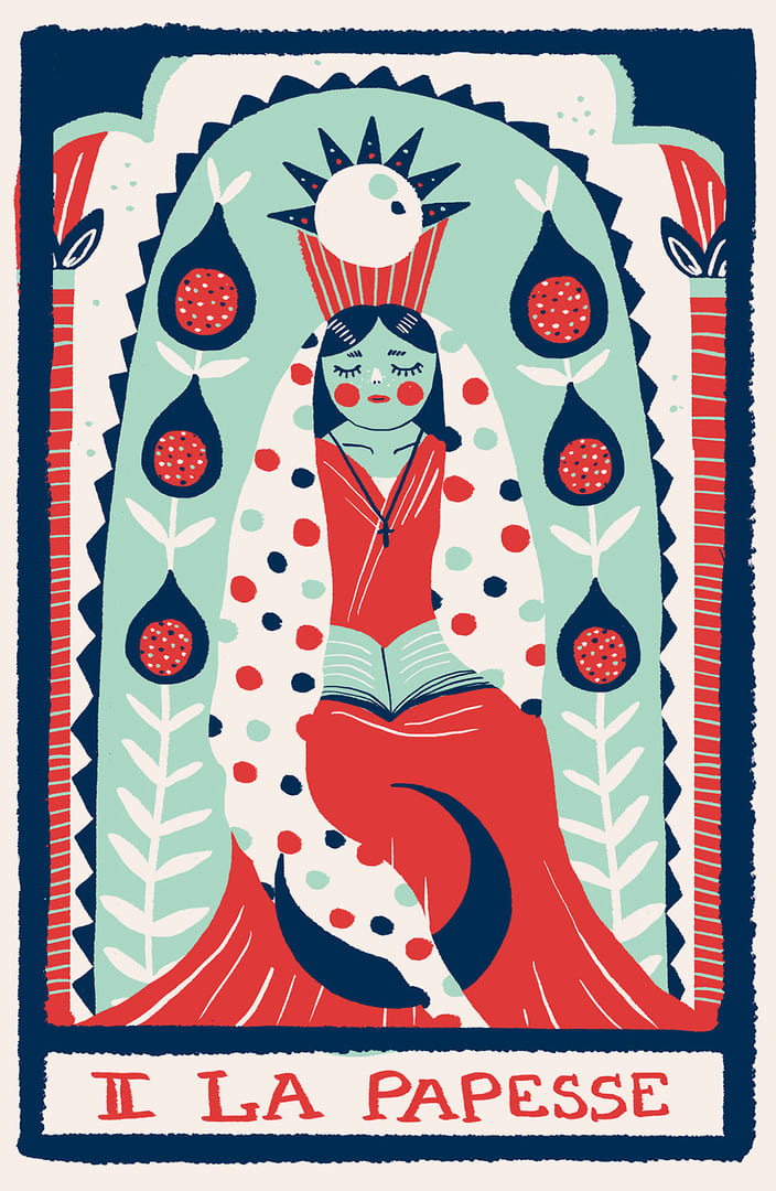 The High Priestess — Rainbow Tarot