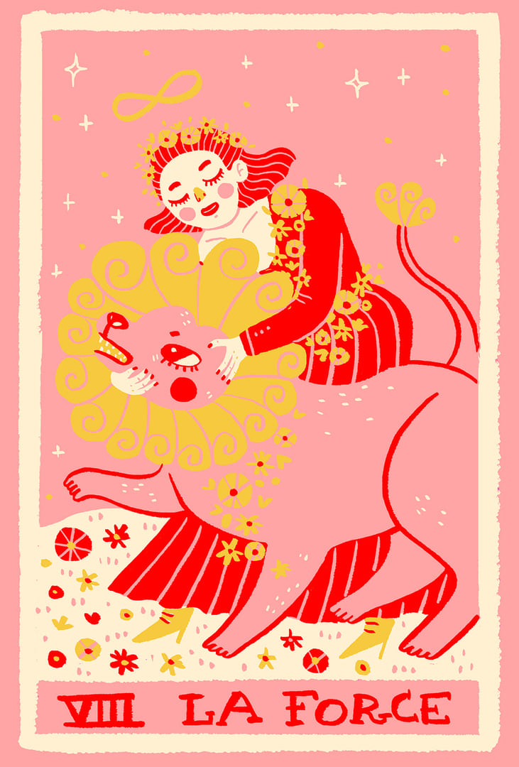 La Fuerza — Rainbow Tarot