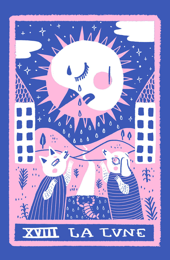 The Moon — Rainbow Tarot