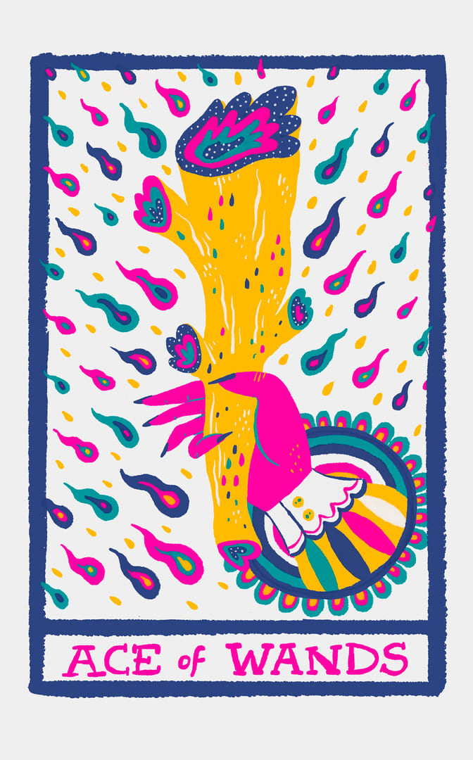 Ace of Wands — Rainbow Tarot