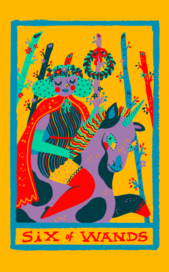 Six of Wands — Rainbow Tarot