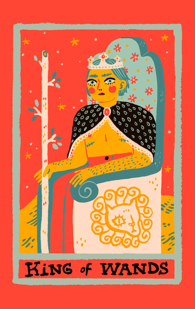 King of Wands — Rainbow Tarot