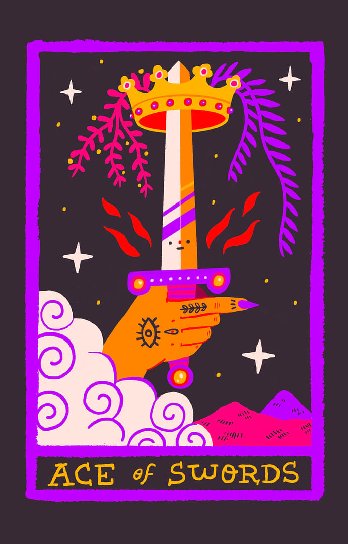 Ace of Swords — Rainbow Tarot