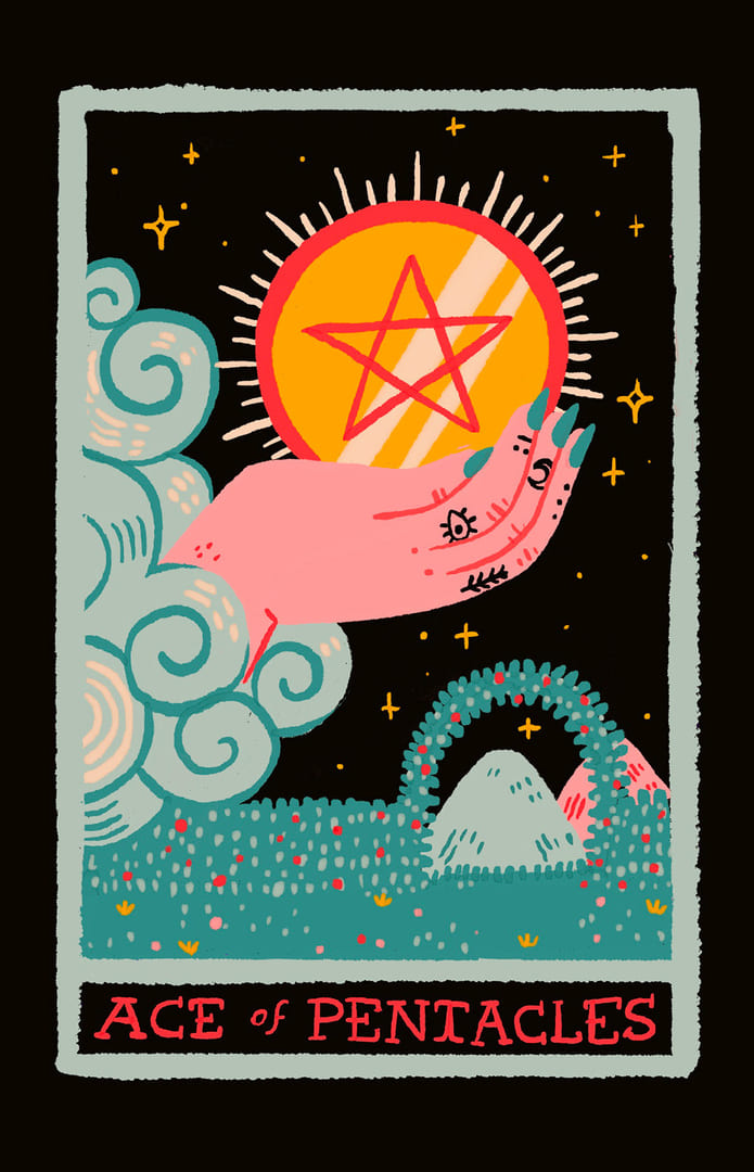 Ace of Pentacles — Rainbow Tarot