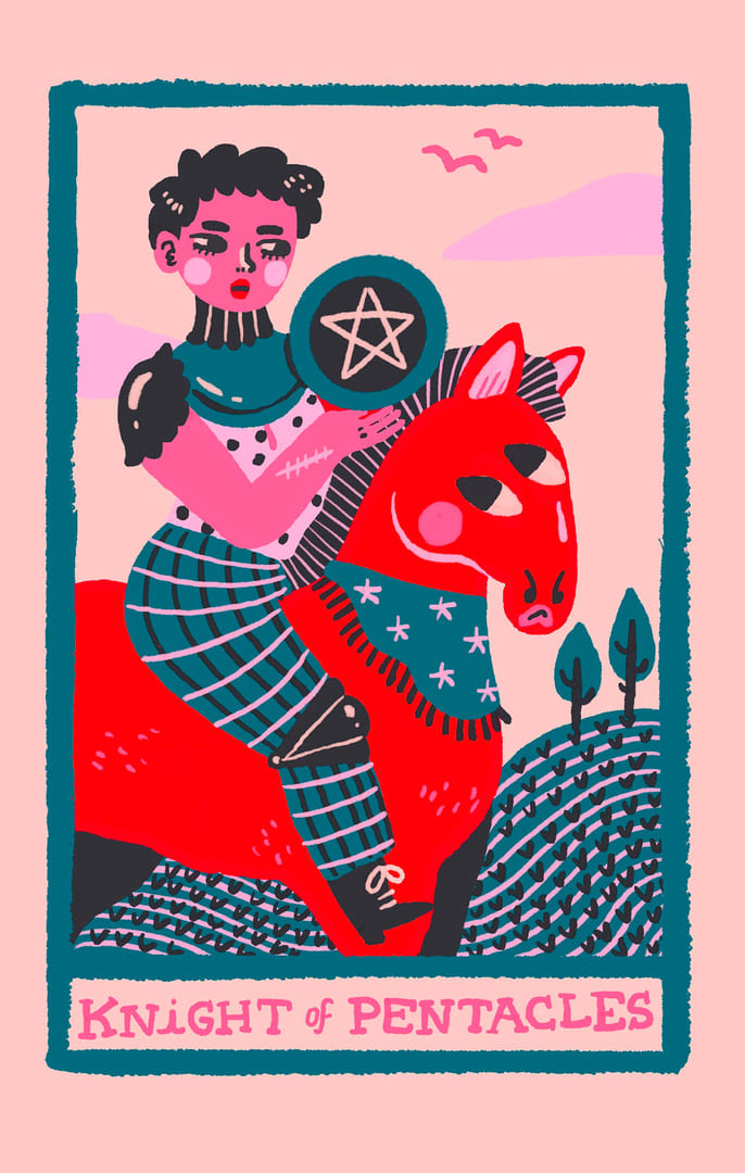 Knight of Pentacles — Rainbow Tarot