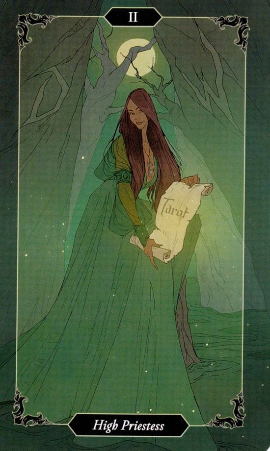 The High Priestess — Dark Wood Tarot