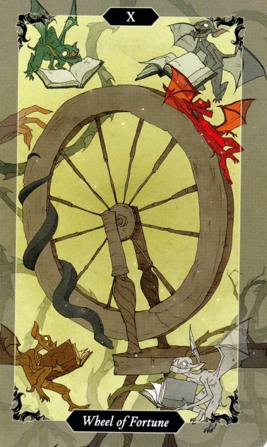 Wheel of Fortune — Dark Wood Tarot