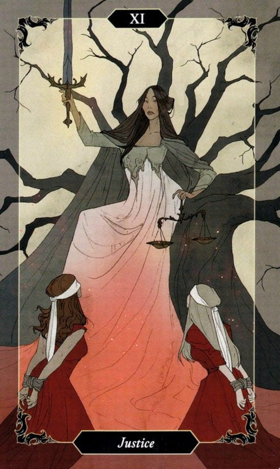 Justice — Dark Wood Tarot