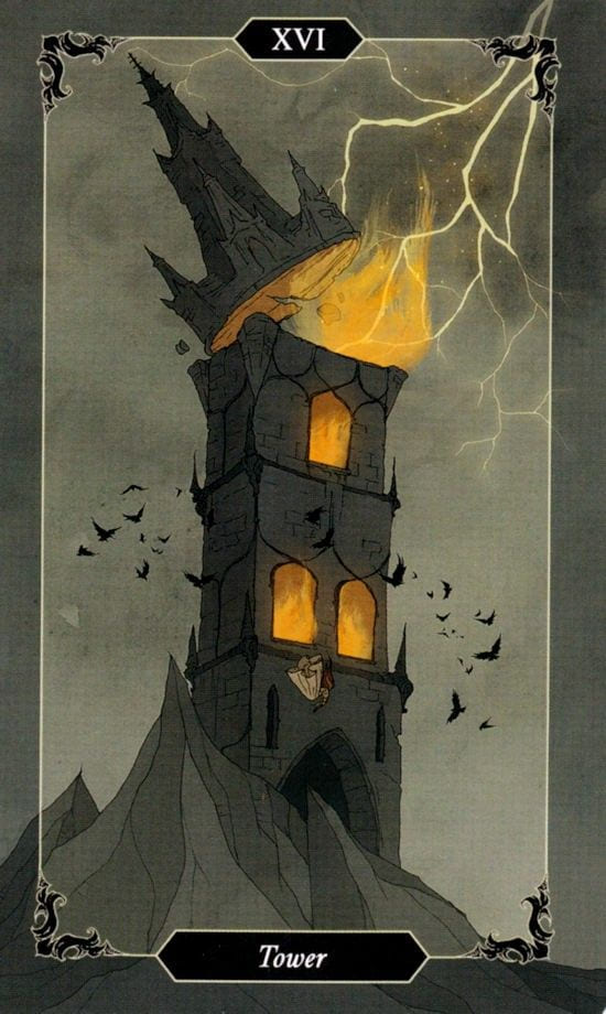 The Tower — Dark Wood Tarot