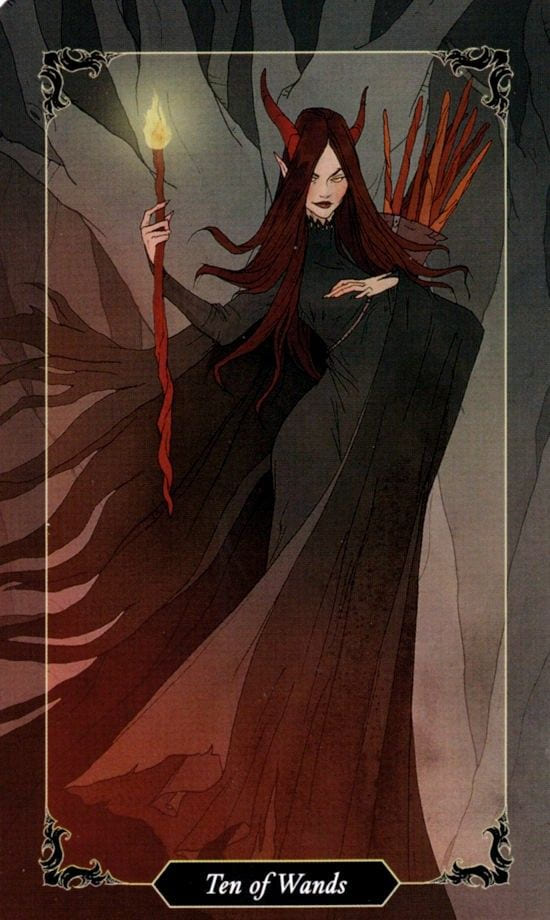 Ten of Wands — Dark Wood Tarot