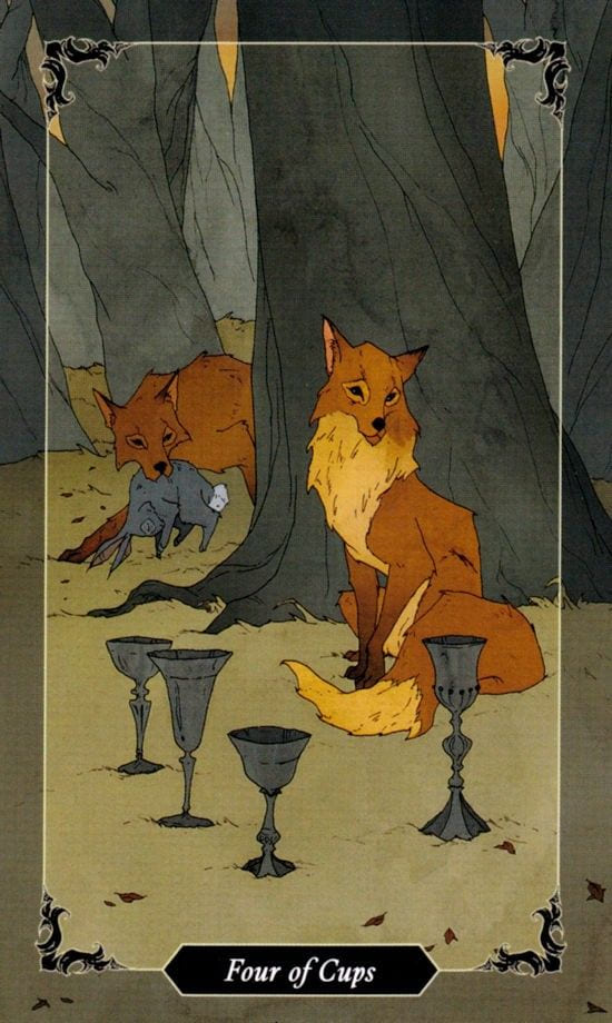 Four of Cups — Dark Wood Tarot