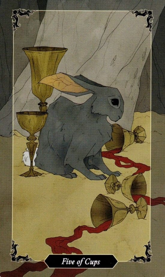 Five of Cups — Dark Wood Tarot