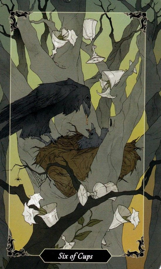 Six of Cups — Dark Wood Tarot