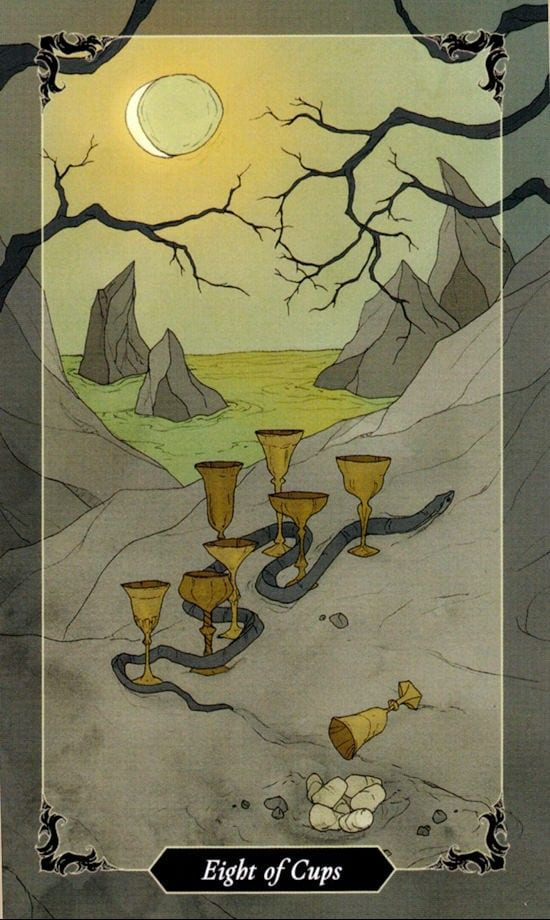 Eight of Cups — Dark Wood Tarot