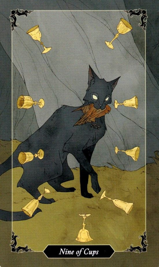 Nine of Cups — Dark Wood Tarot