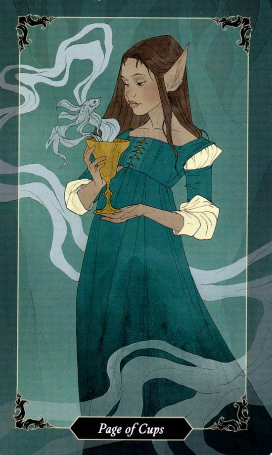 Page of Cups — Dark Wood Tarot