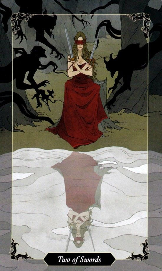 Two of Swords — Dark Wood Tarot