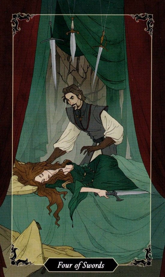 Four of Swords — Dark Wood Tarot