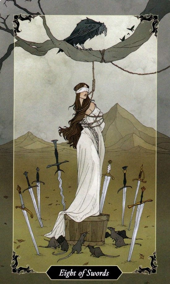 Eight of Swords — Dark Wood Tarot