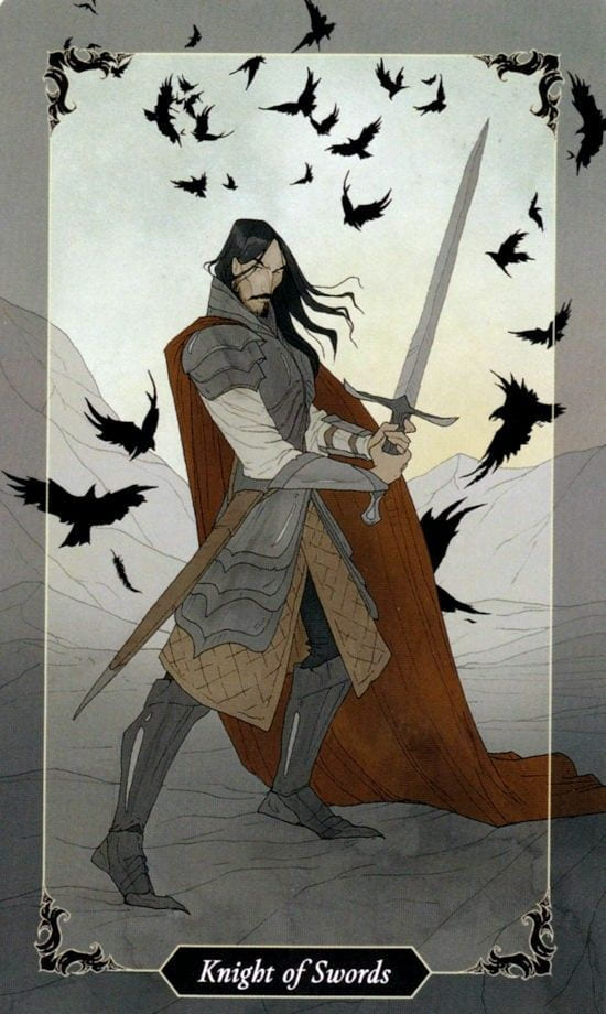 Knight of Swords — Dark Wood Tarot