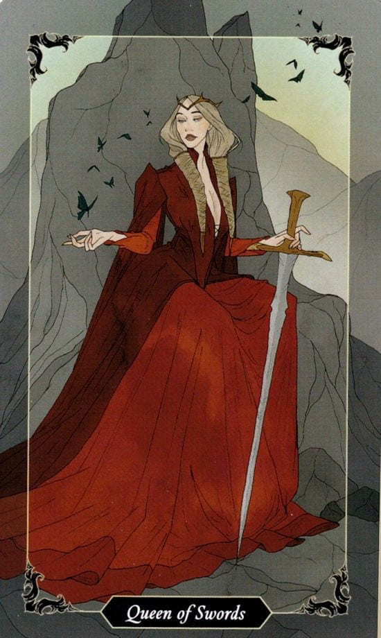 Queen of Swords — Dark Wood Tarot