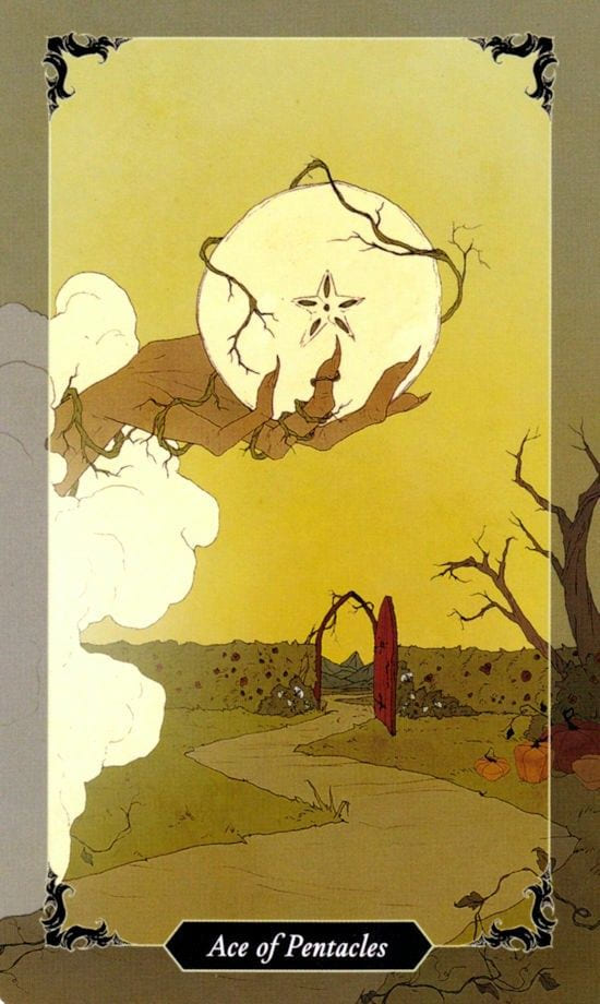 Ace of Pentacles — Dark Wood Tarot