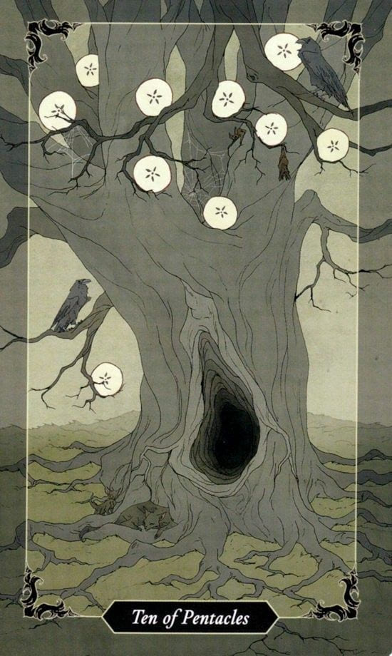 Ten of Pentacles — Dark Wood Tarot