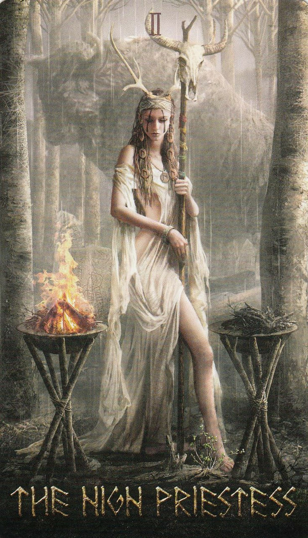The High Priestess — Runic Tarot