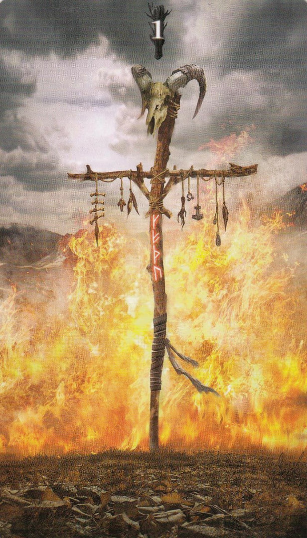 As de Bastos — Tarot Rúnico