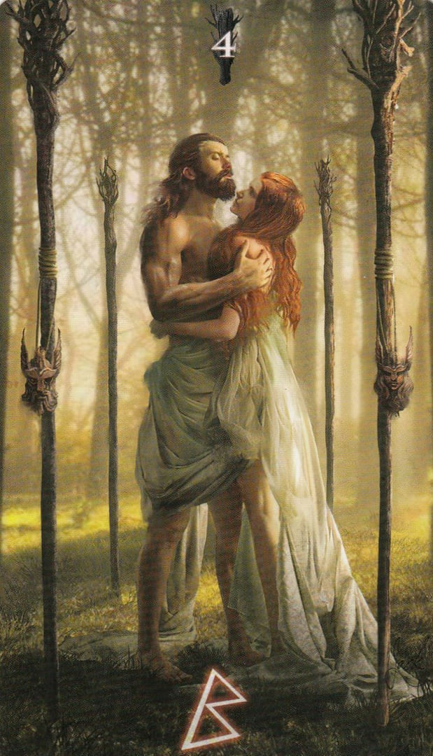 Four of Wands — Runic Tarot