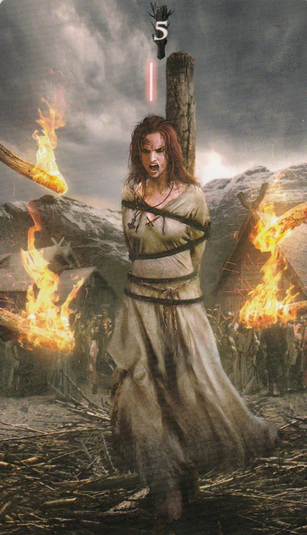 Five of Wands — Runic Tarot