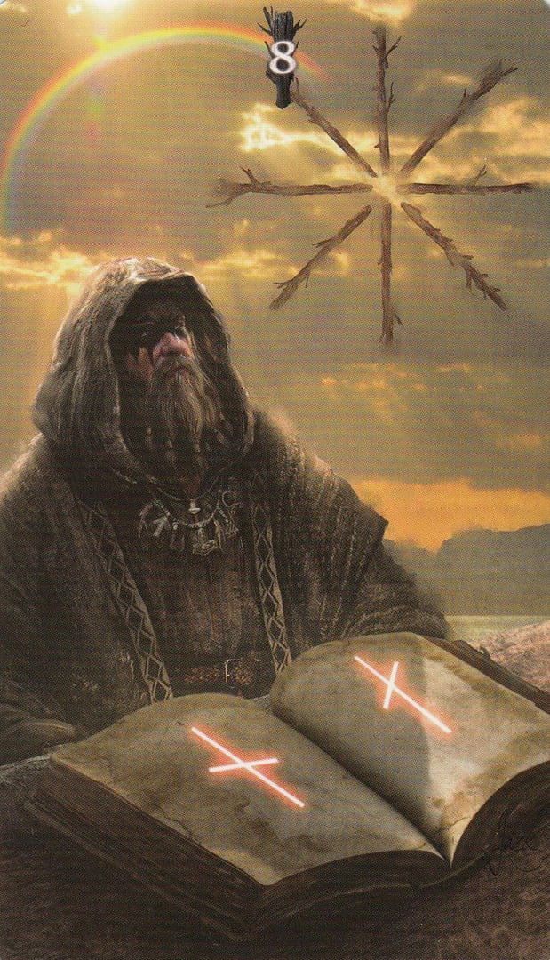 Eight of Wands — Runic Tarot