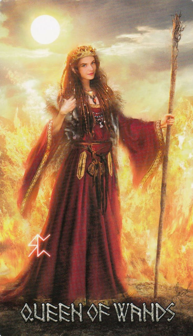 Queen of Wands — Runic Tarot