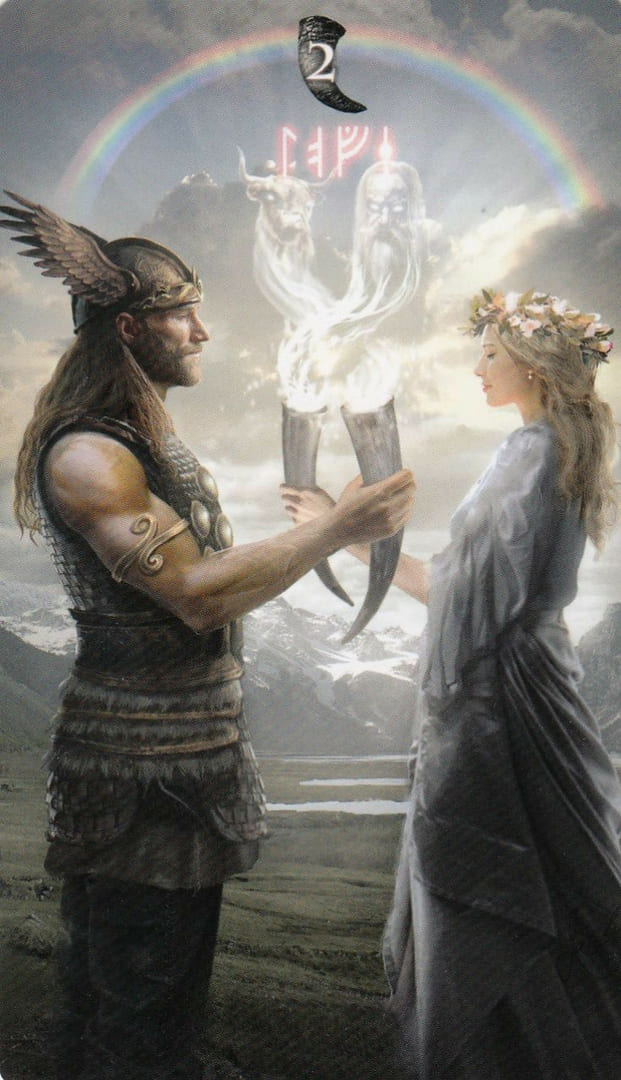 Two of Cups — Runic Tarot