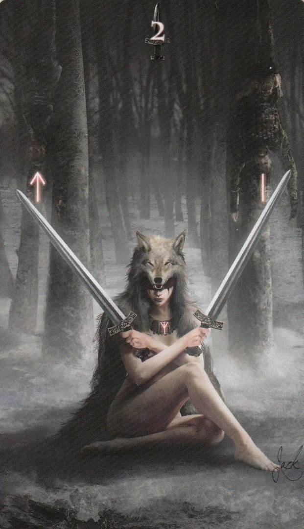 Two of Swords — Runic Tarot
