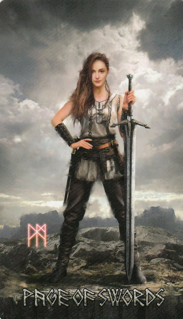 Page of Swords — Runic Tarot