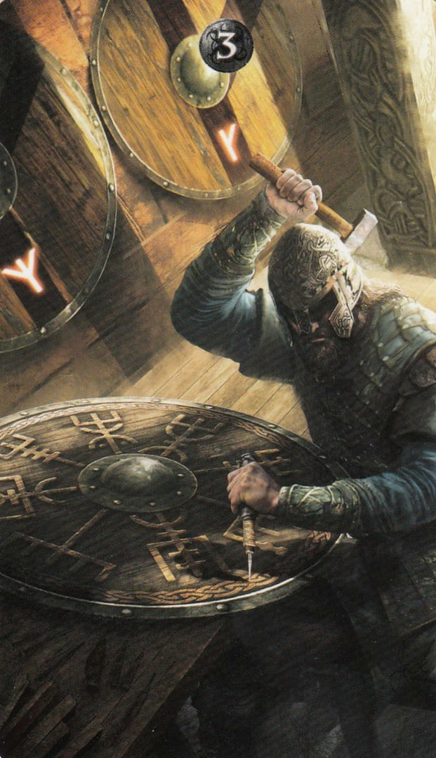 Three of Pentacles — Runic Tarot