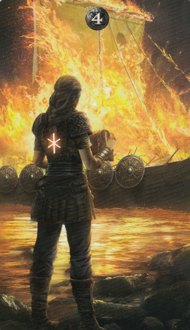 Four of Pentacles — Runic Tarot