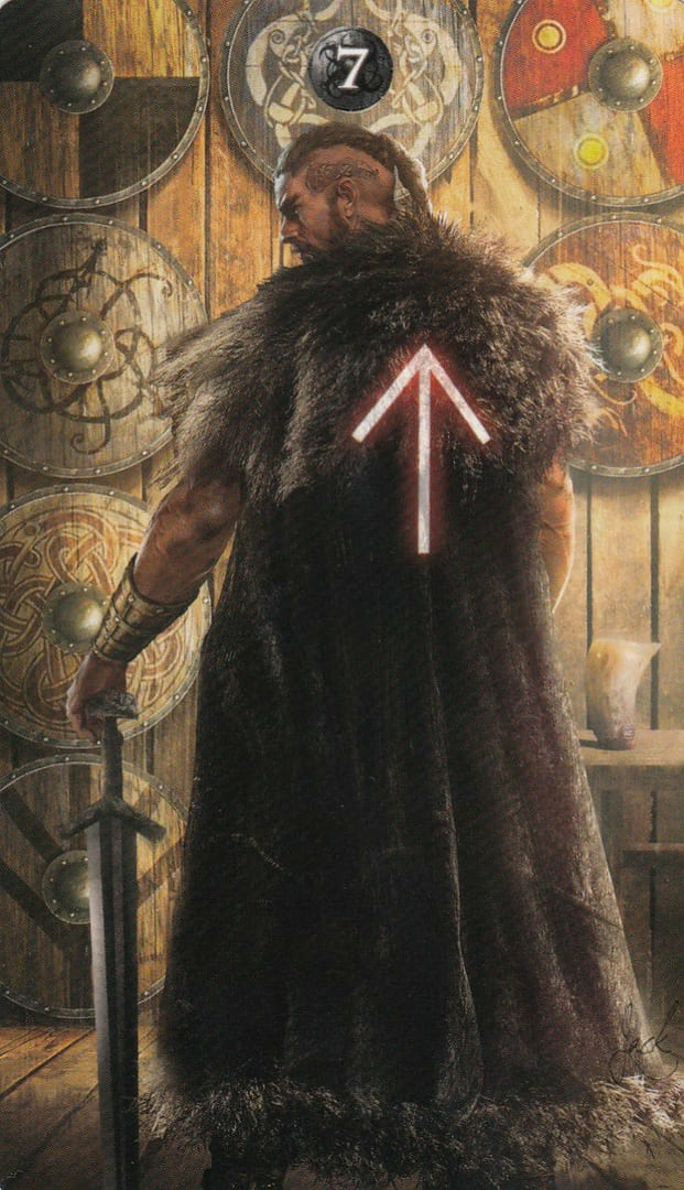 Seven of Pentacles — Runic Tarot