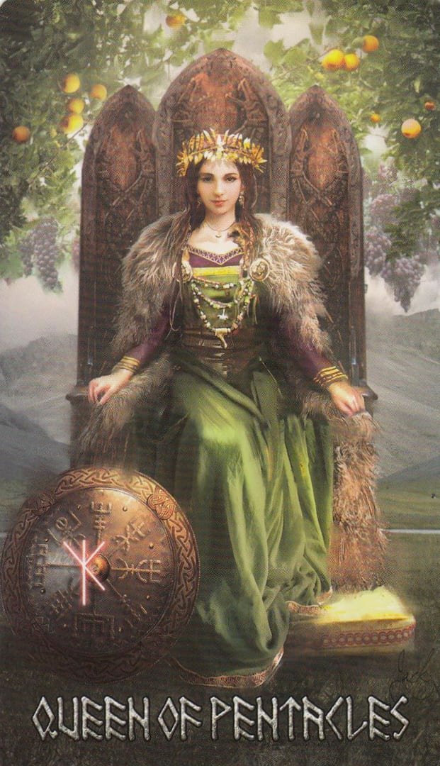 Queen of Pentacles — Runic Tarot