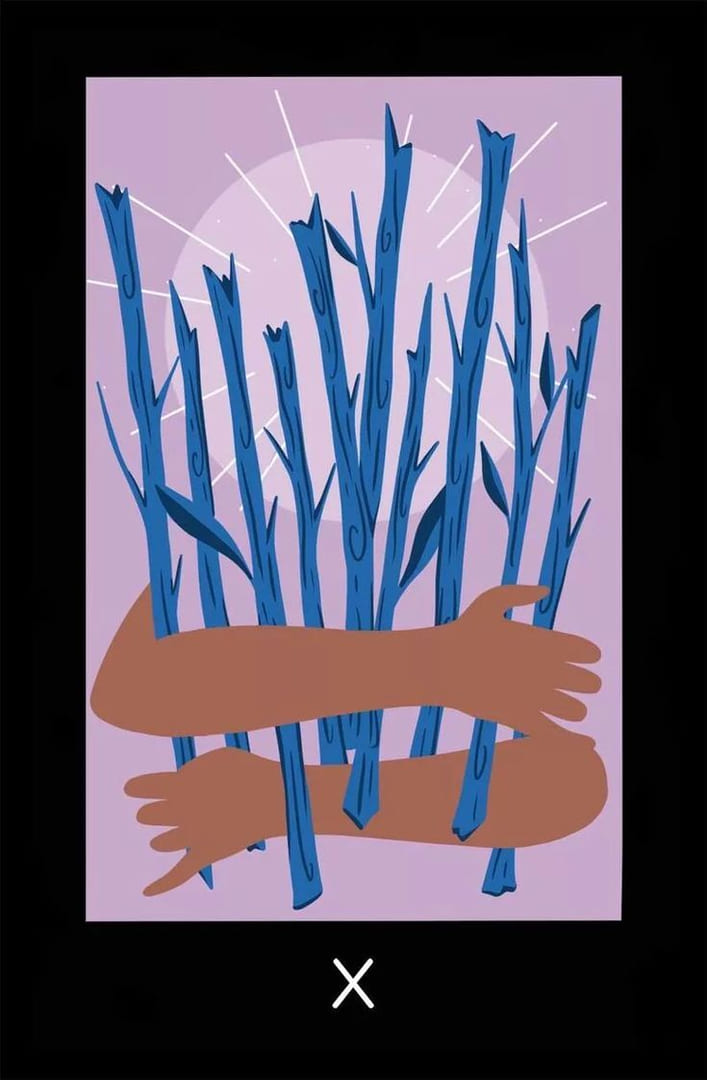 Ten of Wands — Sabotage Tarot